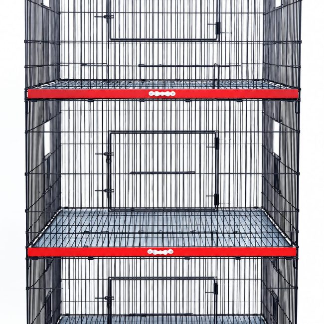 Folding Heavy Weight Bird Cage 36×24×24 – 3 Portion, 10 Number Wire