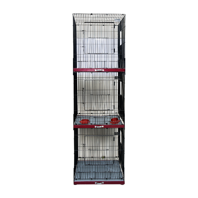 **Folding Heavy Weight Bird Cage 24×24×24 – 3 Portion, 10 Number Wire**